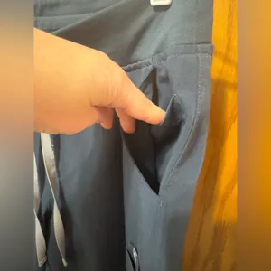 FIGS Technical Collection Women's Kade Scrub Pants Size‎ L Navy Blue Drawstring thumbnail 5