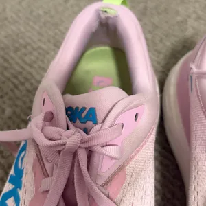 Hoka Bondi 8 Pink and White Athletic Sneakers thumbnail 3