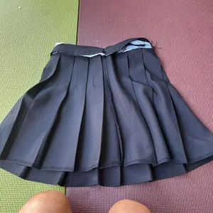 Black pleated mini skirt/ tennis skirt thumbnail 6