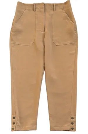 Veronica Beard Cropped Snap Ankle
Pants Tan Size 8 thumbnail 1