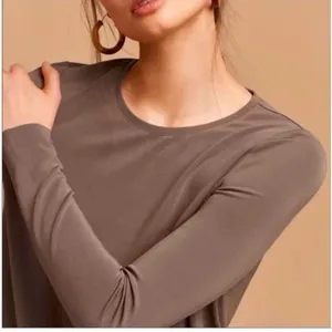 NWOT Aritzia Wilfred Metonymie Taupe Long Sleeve Dress Generous Size XXS thumbnail 3