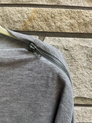 Free People We The Free Nikala Dolman Sweatshirt Zipper Top Grey Medium thumbnail 6