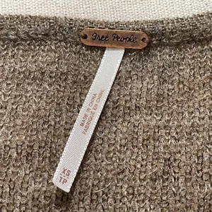 Free People | Brown Striped Lightweight Oversized Mohair Blend Sweater | XS thumbnail 4