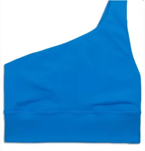 Lululemon Poolside Blue Asymmetrical Bra thumbnail 3