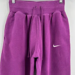 Nike Phoenix Fleece Women's Small High‎ Waisted Oversized Sweatpants Hot Fuchsia thumbnail 3