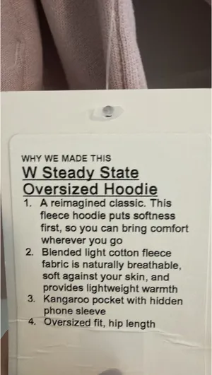Lululemon Women’s Medium Steady State Hoodie thumbnail 4