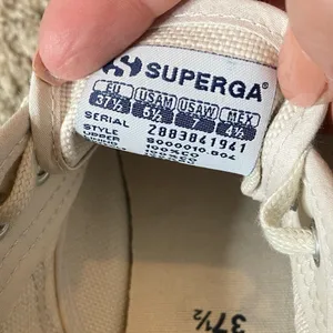 SUPERGA Cotu Classic‎ Canvas Sneaker Off-White Size 7 thumbnail 6