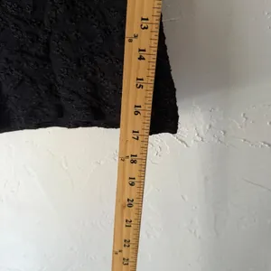 Daily Stage Y2k Black Lace Top Women's L Whimsigoth Fairy Grunge Square‎ Neck thumbnail 6