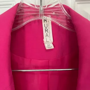 Mural size XS oversized pink blazer‎ thumbnail 4