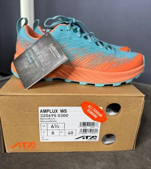 Women’s Lowa Amplux WS All Terrain Running Shoes Size 8 Melon Arctic 320695 0300 thumbnail 1