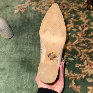 Express Cream Snake Print Chunky Heel Boots thumbnail 4