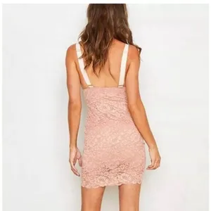 NWT We are‎ Hah x Free People Tight Squeeze Lace Dress Copper Rose XS $188 thumbnail 4