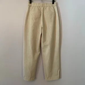 NWT Abercrombie & Fitch Cream High Rise Taper Leg Dress Pants Workwear Preppy thumbnail 7