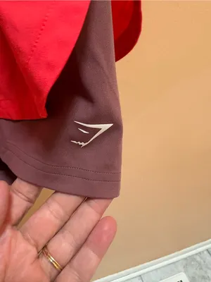 Gymshark Running 2 in 1 Layered Shorts in Red & Burgundy thumbnail 4