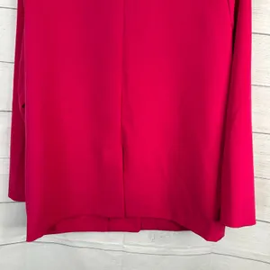 Old Navy Women S Berry Pink Relaxed Unlined Blazer 2 Button Workwear Jacket thumbnail 6