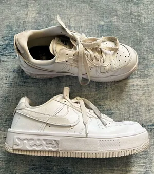 Nike Air Force 1 Low Fontanka in Triple White Women's Size 8 thumbnail 1