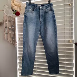 Anine Bing Sonya Jeans Light Wash Straight Leg Size 28 | Minimalist thumbnail 2