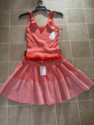 Free Assembly stripped Skirt Set M Orange Size M thumbnail 5