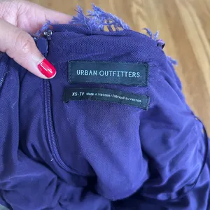 Urban Outfitters Purple feather mini dress thumbnail 9