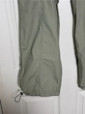 Las Olas Utility Women's Cargo Pants Sage Green Y2K Gorpcore Aesthetic Size 14 thumbnail 3