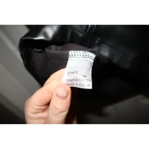 Hello Molly Faux Leather Mini Dress Black‎ Small US 4 Strapless Edgy Night Out thumbnail 5