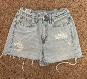 American Eagle High-Rise Jean Shorts  thumbnail 1