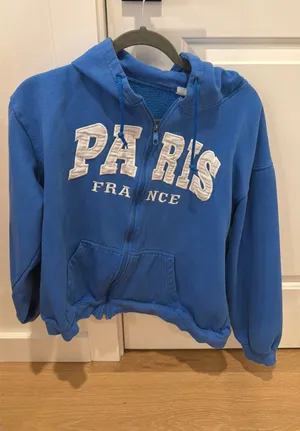 thrifted blue zip up Size M thumbnail 1