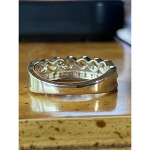 Natural White Diamond Ring Size 7 Gold thumbnail 4