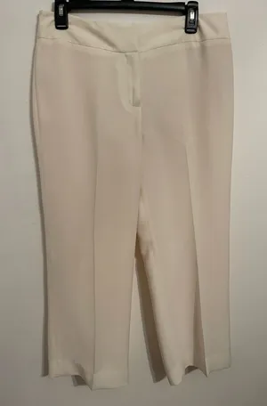 Classic White Tailored Pants Size M thumbnail 1
