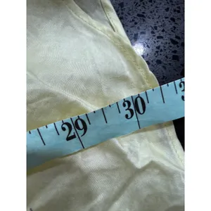 Victorias Secret Slip Dress Light Yellow Satin Cami Mini M flaw‎ thumbnail 9