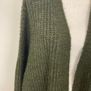 N21 Oversized Ribbed Knit Olive Green Cardigan Sweater Designer Cardigan thumbnail 5