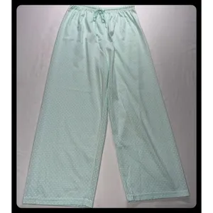 Pink Label Pajama Set Womens Mint Green Polka Dot Lace Trim Sleepwear Small thumbnail 7
