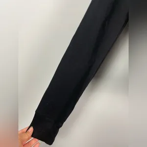 Express Black Y2K 2000s‎ Graphic Print Full Zip Cropped Hoodie Sweater thumbnail 6