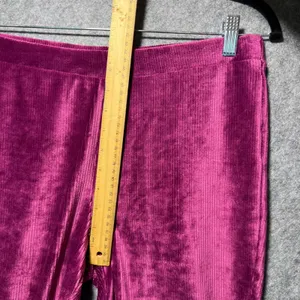 BP Flared Corduroy Pants Magenta Pink‎ Velvet Bell Bottoms Size M thumbnail 5