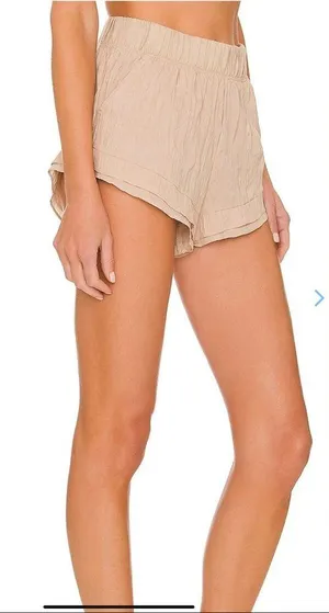 Free People Lets Go Out Short Khaki thumbnail 3