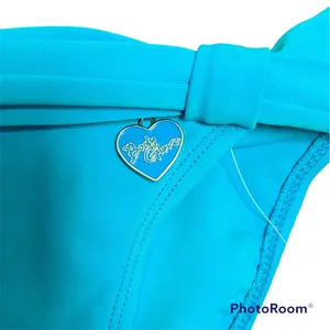 Body Glove Azuro Blue Bali Hipster Bikini Bottom XS NWT Folded Waistband Charm thumbnail 2