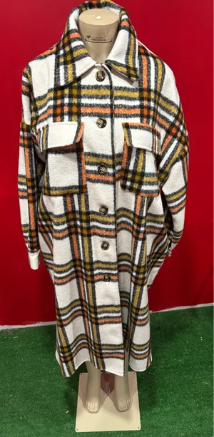 Oversized Bold Plaid Wool thumbnail 1