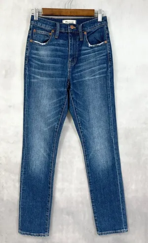 Madewell Womens‎ Jeans Size 23 The High Rise Slim Boy Jean Milton Wash Stretch thumbnail 1