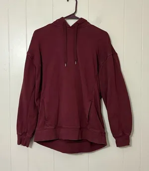 Lululemon Perfectly Oversized Hoodie Burgundy Maroon Size 4 thumbnail 1