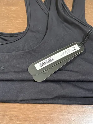 NIKE X SKIMS (G15) Matte Double Strap Scoopbra | Color OBSIDIAN | Size Large thumbnail 11