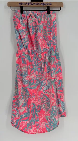 Lilly Pulitzer xs strapless dress thumbnail 1
