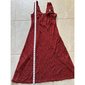 Vintage Midi Dress Womens 6 Black Red Sweetheart Romantic 90s Cocktail Party‎ thumbnail 6