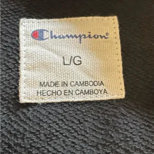 Women’s Champion Black Hoodie with Tonal Logo and Leopard Print Details thumbnail 6