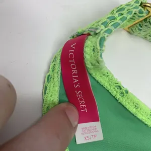 Victoria's Secret Green Lace‎ Look Bikini Top XS thumbnail 4
