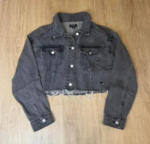 Pacsun Women's Grey and Black Jacket thumbnail 1