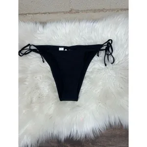Aerie Black Bikini Bottoms size L NWT thumbnail 2