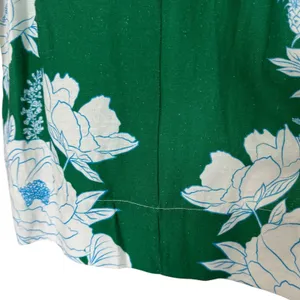 NWT Farm Rio Soft Garden Linen-Blend Floral‎ Mini Dress Blue Green White XXS thumbnail 6
