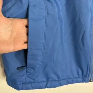 L.L. Bean Women's Hooded‎ Fleece Lined Vest Blue Large thumbnail 9
