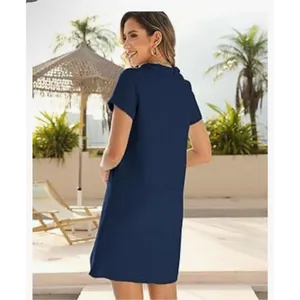 NEW Tweed Mini Crew Neck Career Elegant Dress S thumbnail 5
