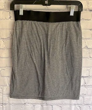 American Eagle outfit Striped Black and White Women's‎ Skirt size Small thumbnail 1